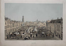 De Neude, Utrecht - Originele kleuren steendruk uit 1860 - Catch Utrecht