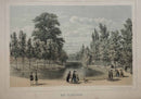 Het plantsoen, Utrecht - Originele kleuren steendruk uit 1860 - Catch Utrecht