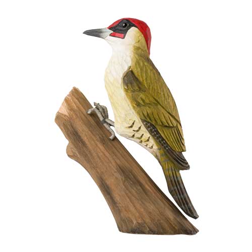 Groene specht - Houten vogel beeldje - Catch Utrecht