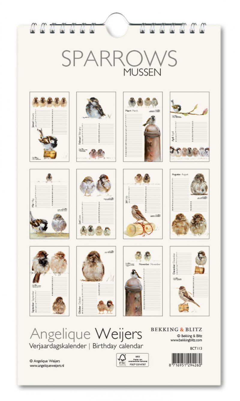 Mussen, Angelique Weijers, verjaardagskalender - Catch Utrecht